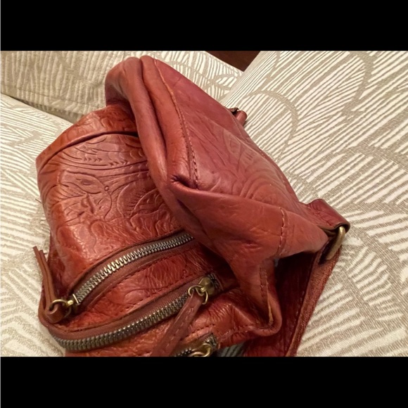 American Leather Co. embossed “Cleveland” style backpack - Picture 11 of 12